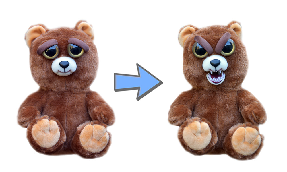 angry bear toy